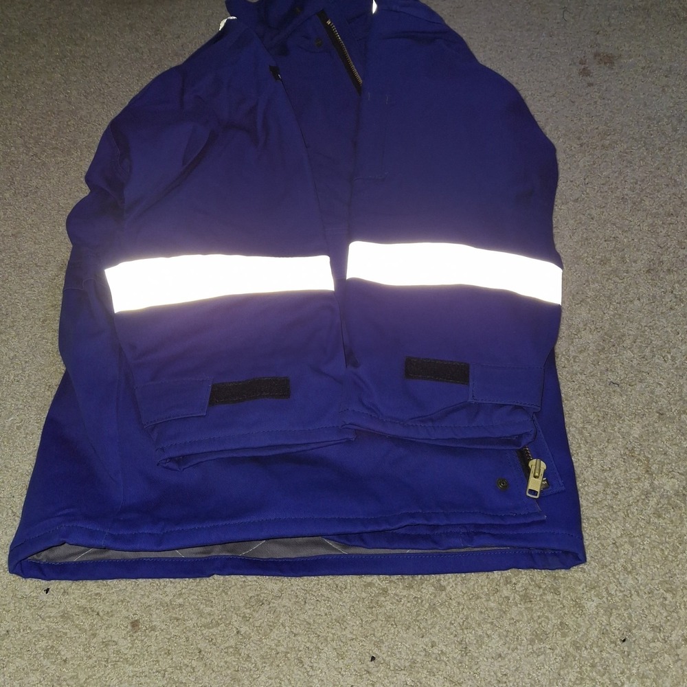 Crude FR Insulated Work Jacket 2XL TALL CAT2 ATPV12 2112 Quilt Lined RPS 586 - Picture 12 of 16